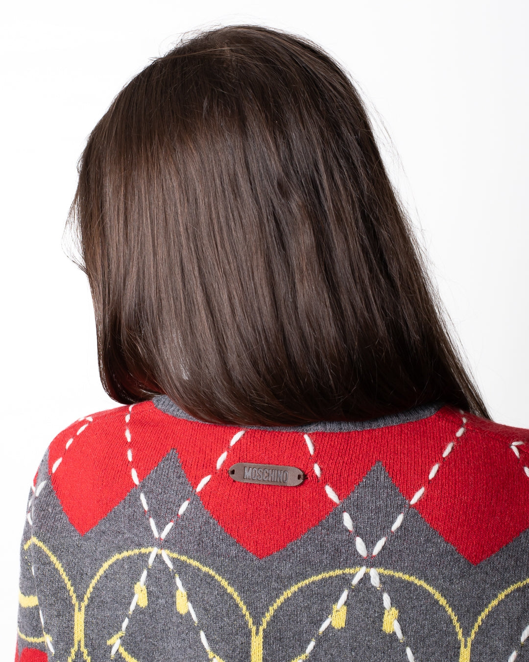 Maglia Moschino "Smiley Capsule" girocollo con ricami all-over