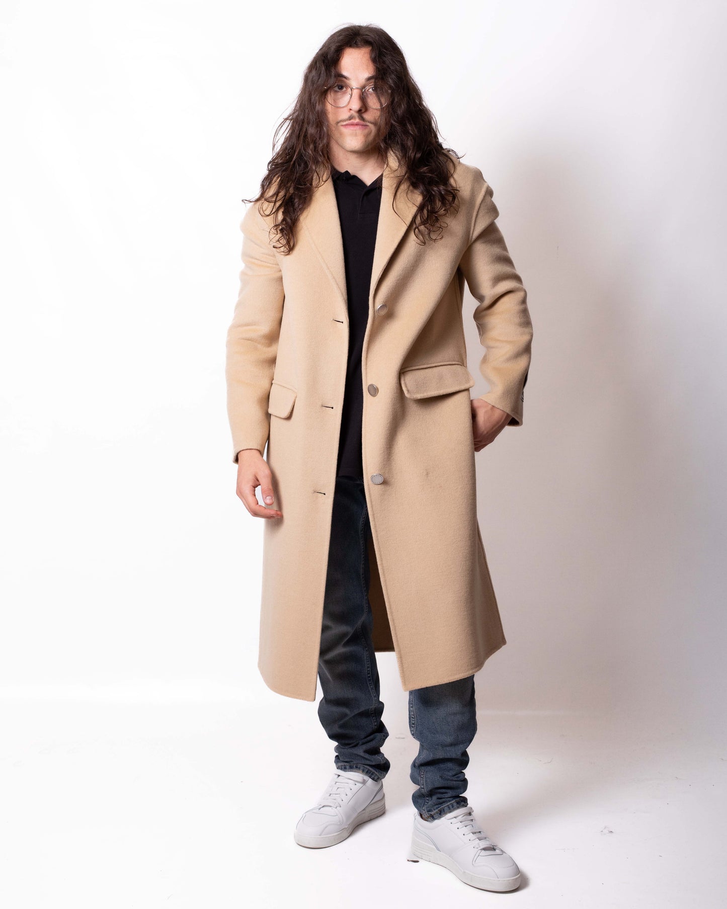 Cappotto Richmond X in misto lana con etichetta e patch donna