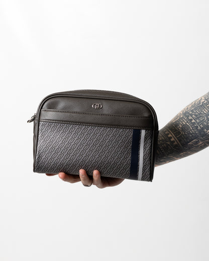 Pochette Liu Jo in pelle con logo monogram