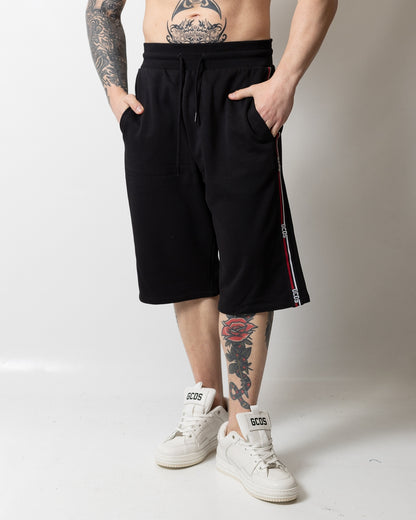 Short GCDS Essentials in felpa "Logo Tape" uomo