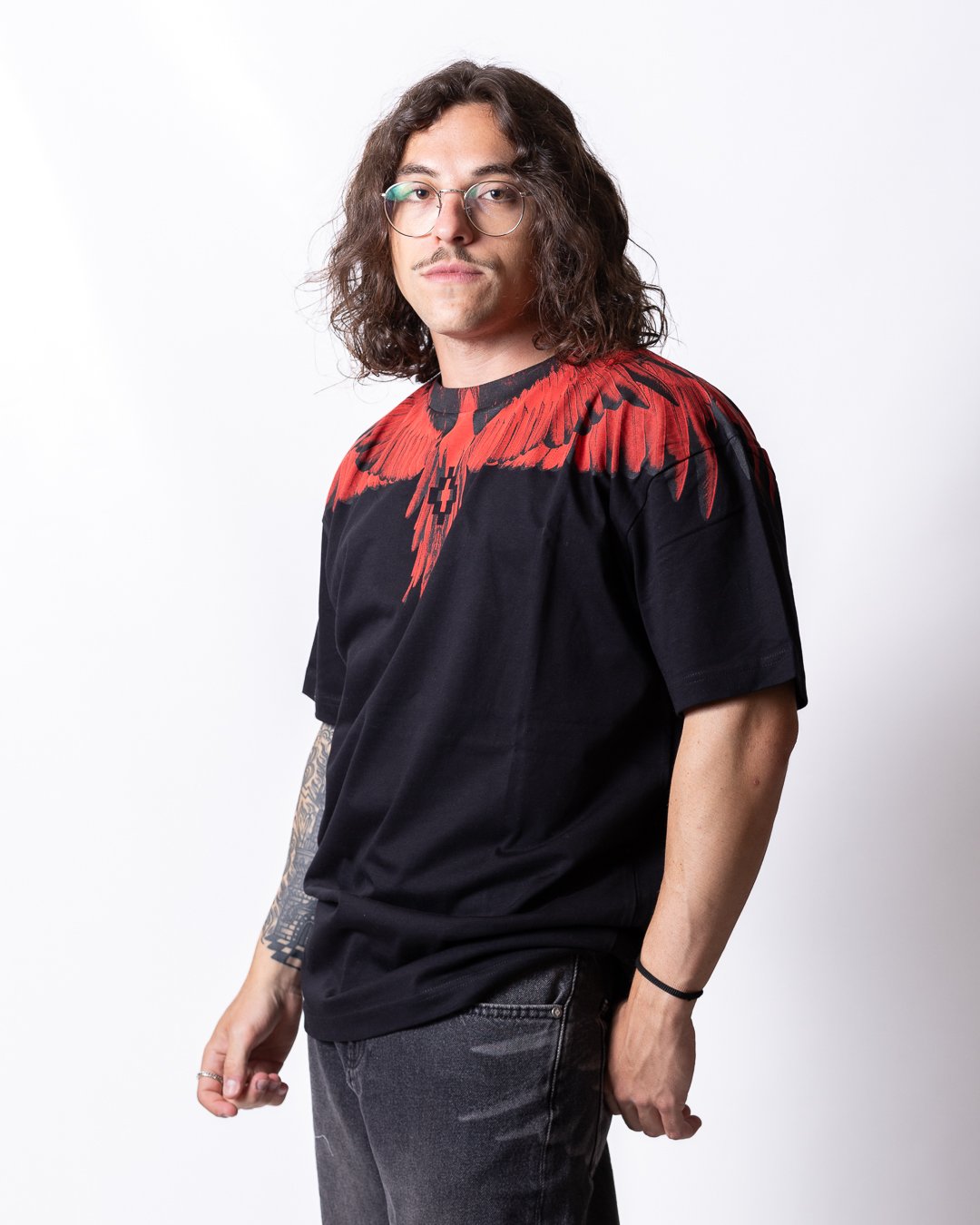 T-Shirt Marcelo Burlon "Icon Wings County" uomo