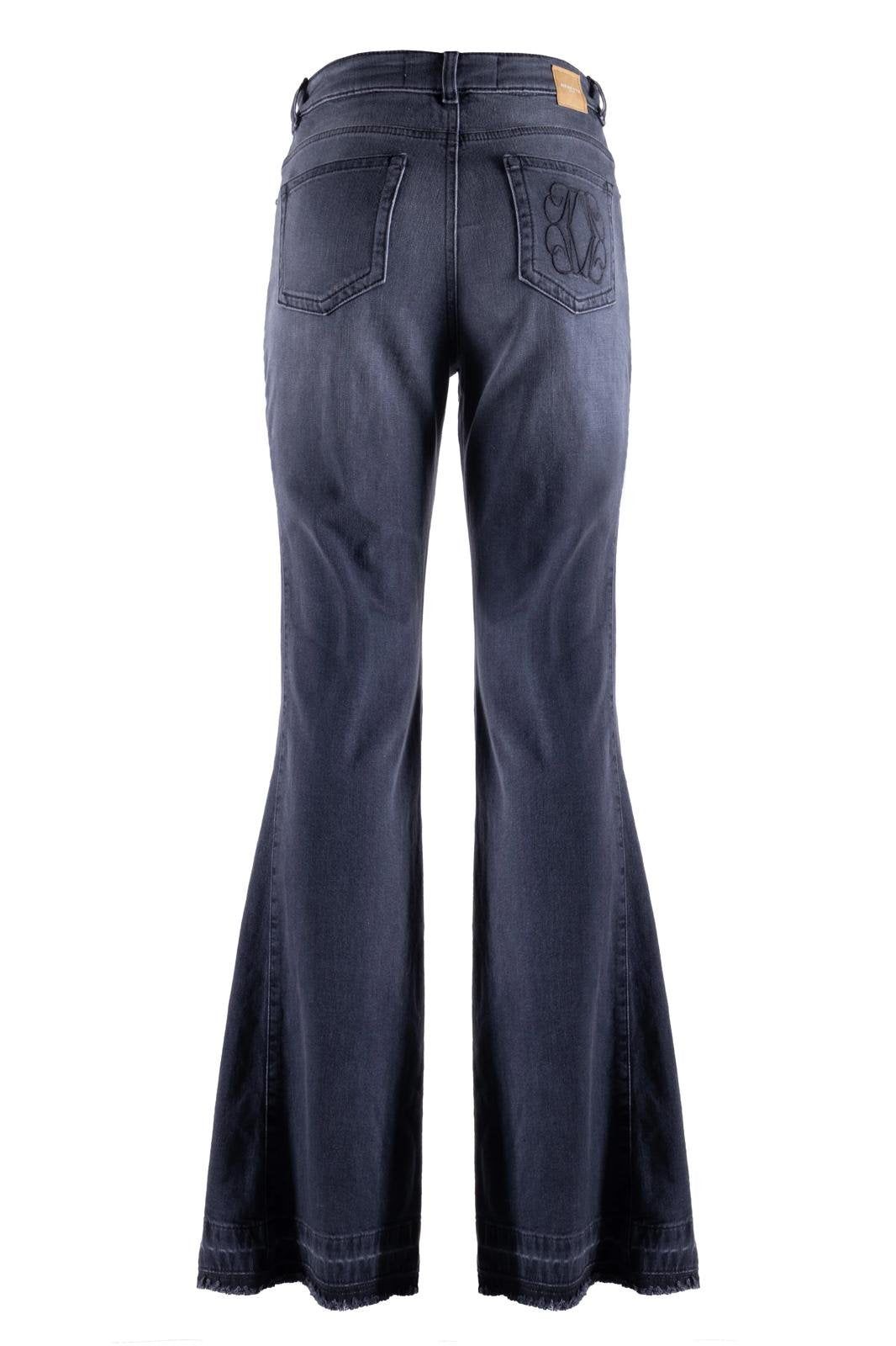 Pantalone Nenette flare con dettaglio catena