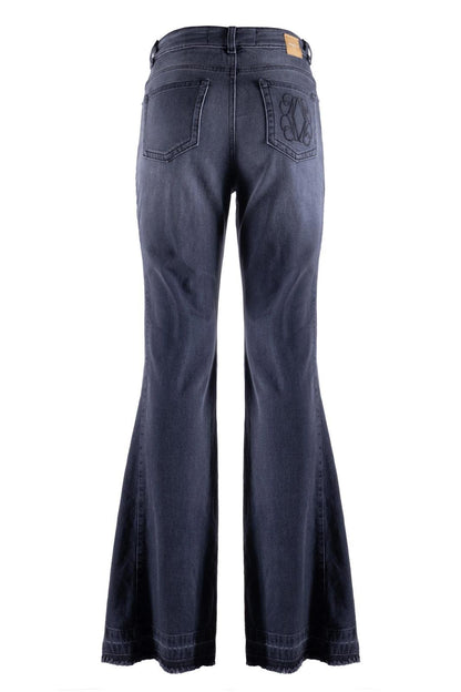 Pantalone Nenette flare con dettaglio catena