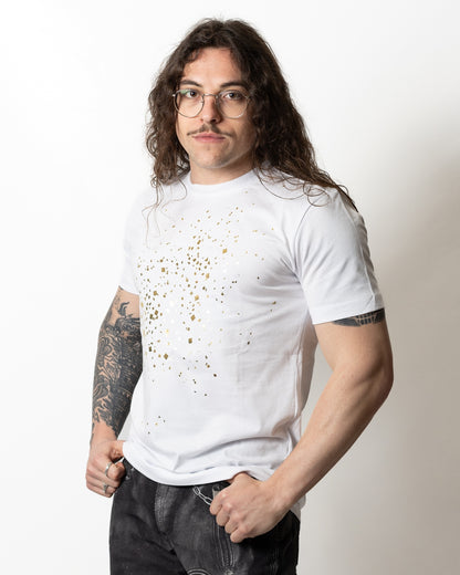 T-Shirt John Richmond con ricamo e stampa uomo
