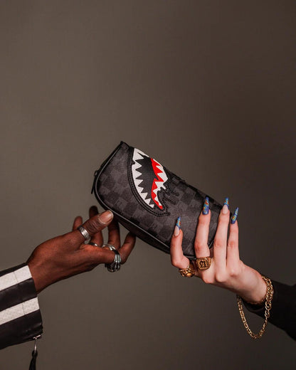 Pochette Sprayground nero Dripping sharks in paris  pencil pouch