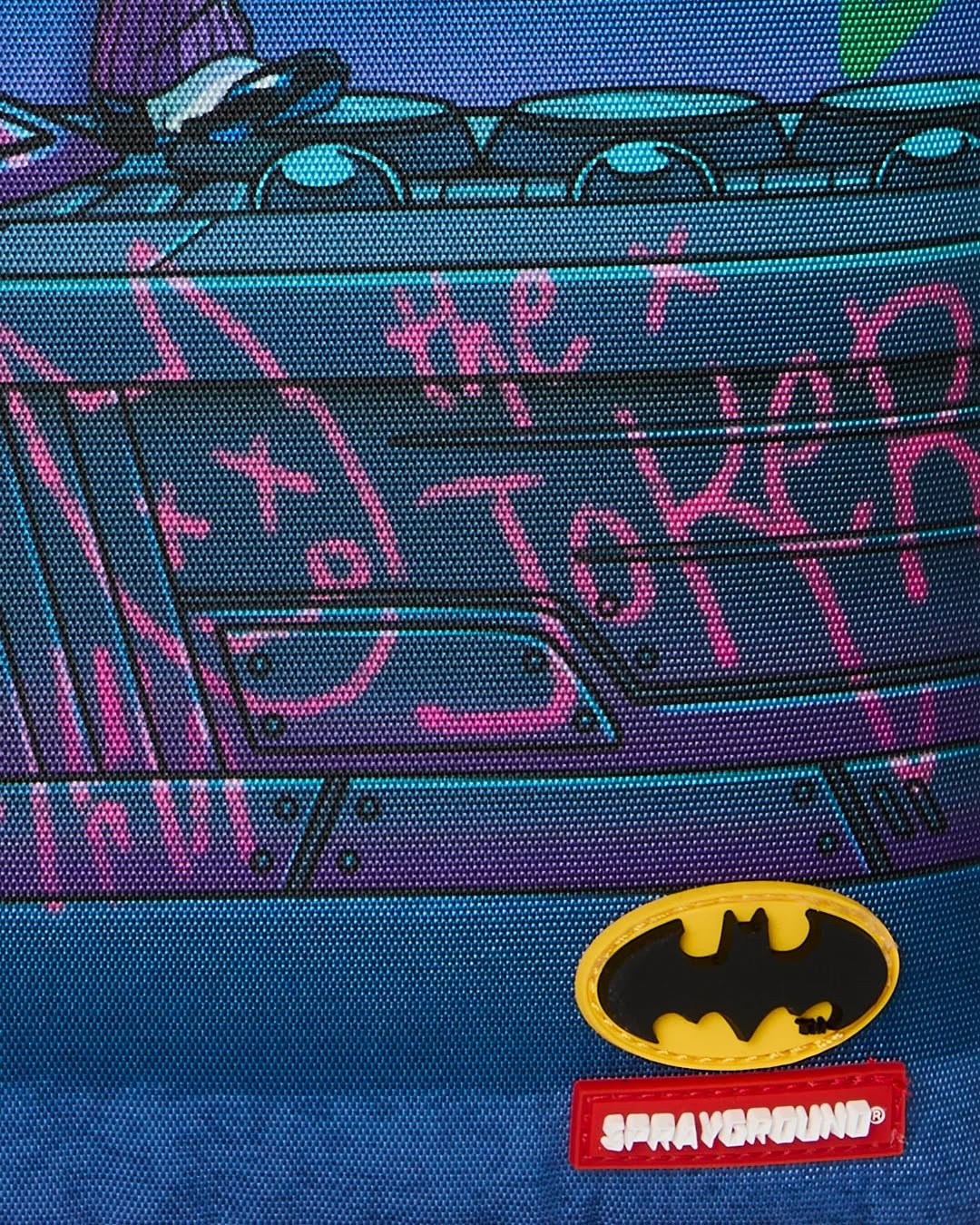 Zaino Sprayground blu DC JOKER TAGGED UP BATMOBILE BACKPACK