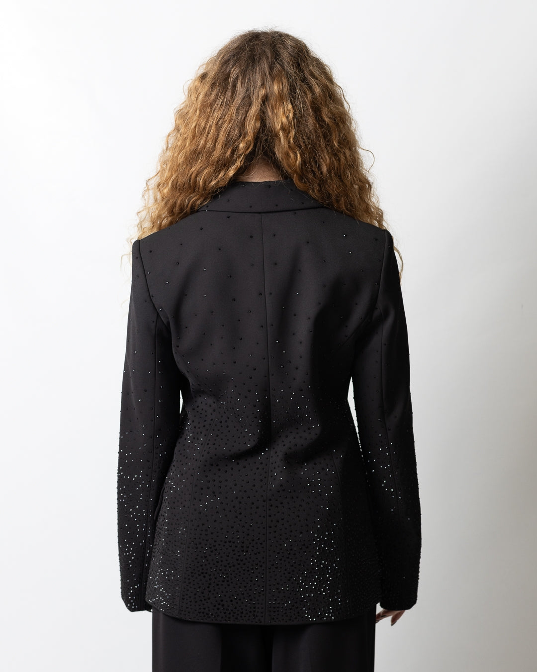 Giacca blazer Nenette monopetto con strass donna
