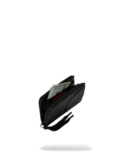 Portafoglio Sprayground nero RAISED CHECK WALLET