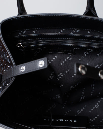 Borsa John Richmond in vera pelle con dettagli traforati donna