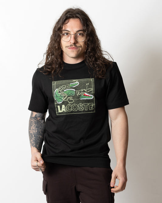 T-Shirt Lacoste classic con stampa uomo
