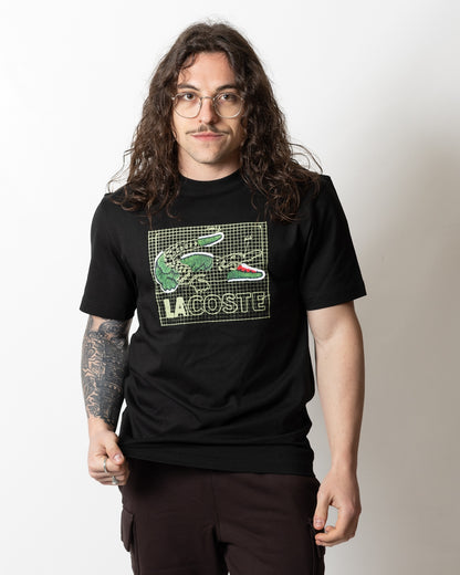 T-Shirt Lacoste classic con stampa uomo