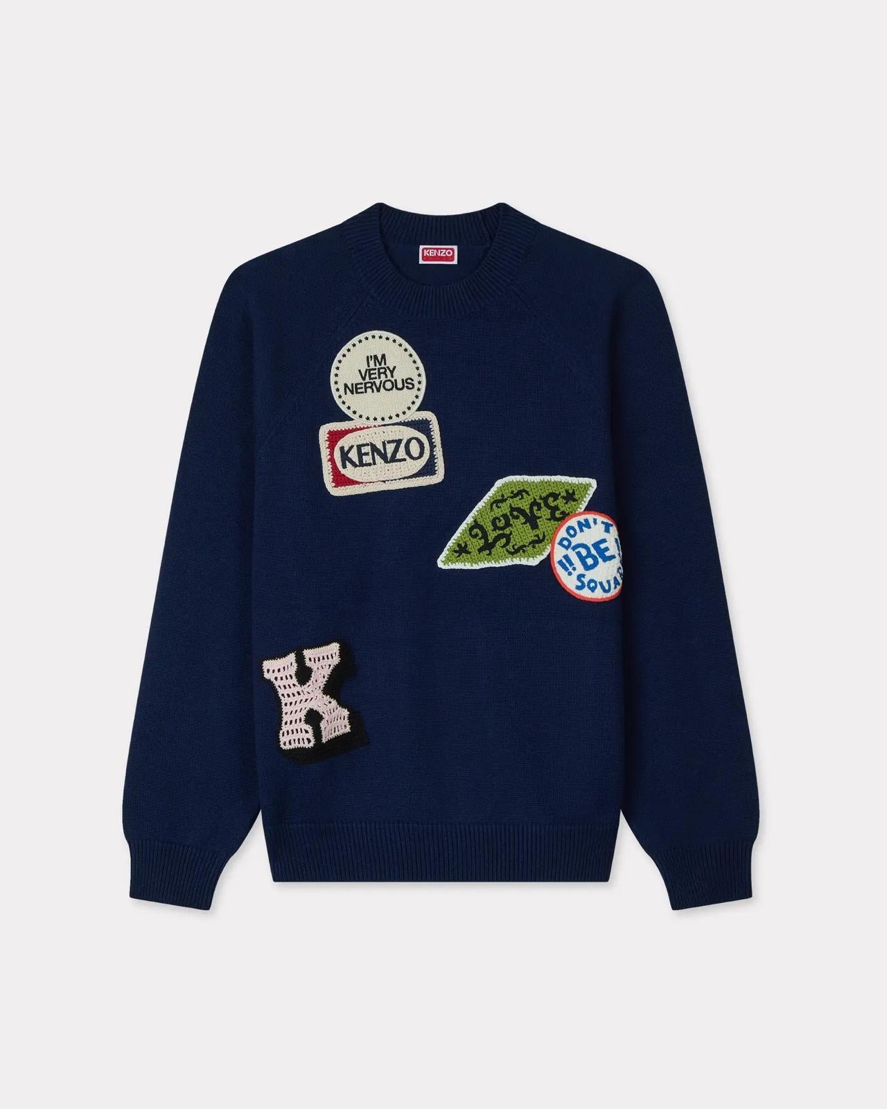 Maglia Kenzo girocollo "Badges Jumper" uomo