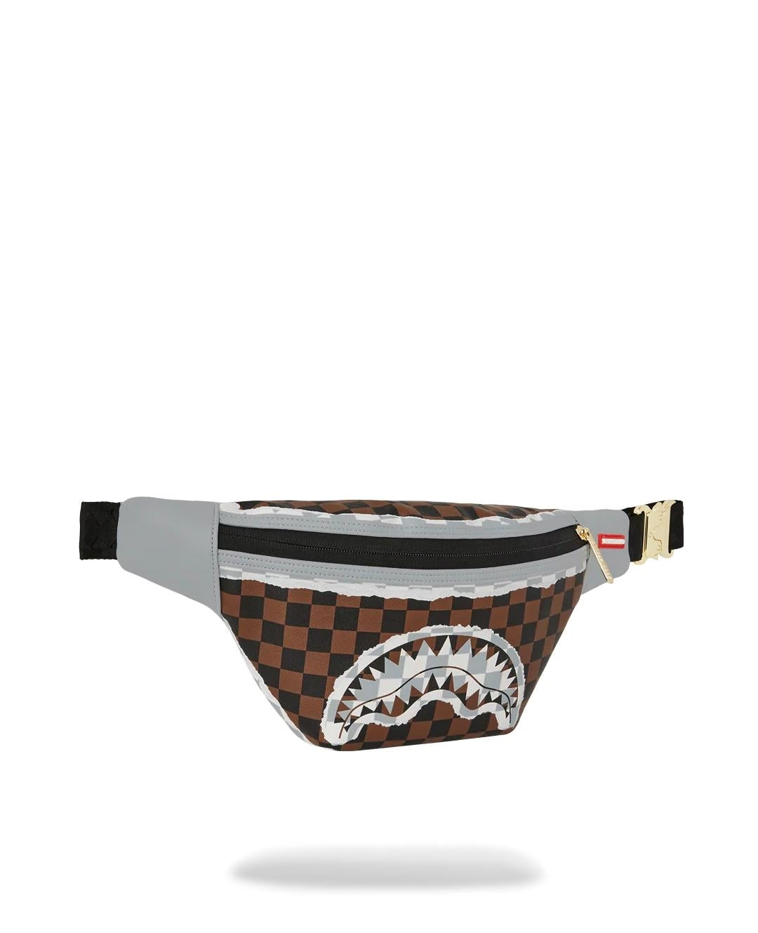 Marsupio Sprayground marrone "CREAM AND BROWN TEAR CHECK SAVVY CROSSBODY"
