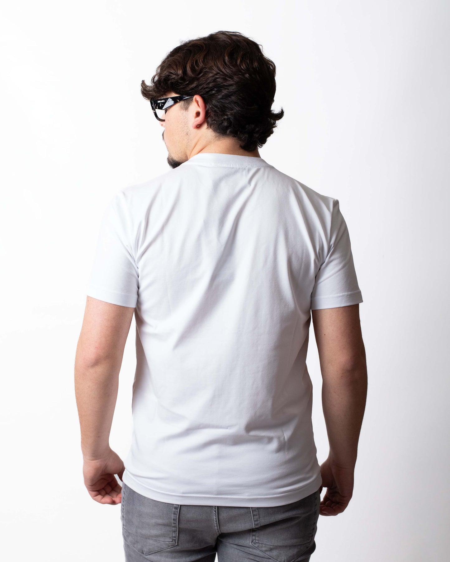 T-Shirt John Richmond con strass e logo uomo