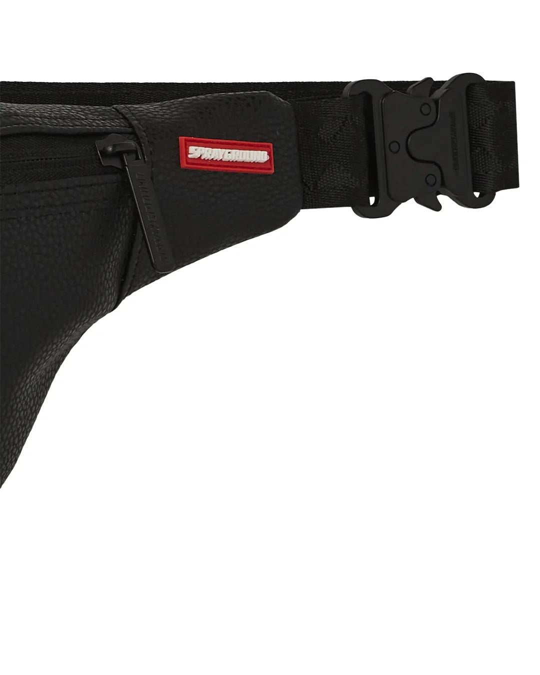 Marsupio Sprayground nero unfinished savvy crossbody