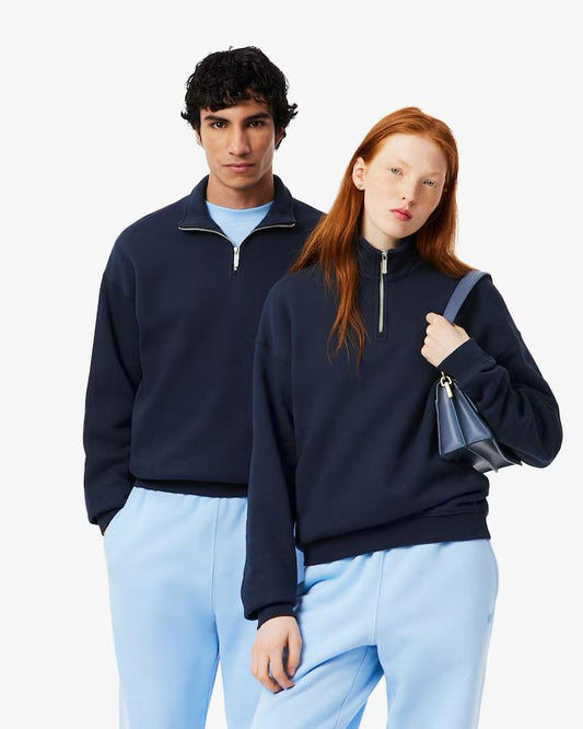 Felpa Lacoste mezzazip minimal uomo