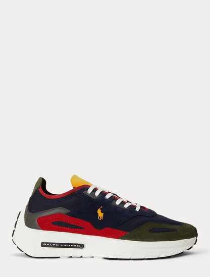 Sneaker Polo Ralph Lauren Boerum in maglia e camoscio