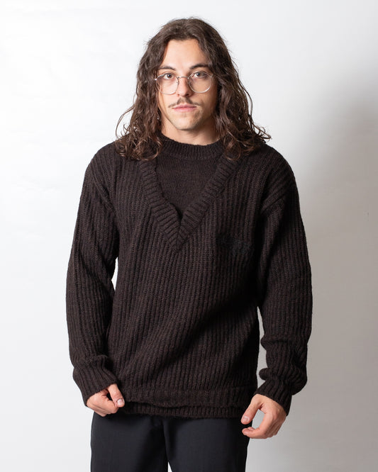 Maglia Comme des Fuckdown girocollo con ricamo uomo