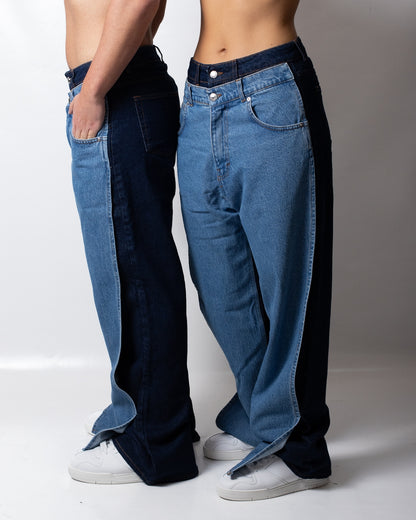 Jeans GCDS layered loose fit