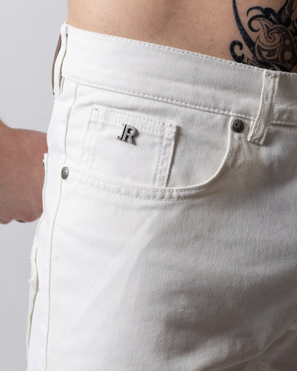 Jeans John Richmond straight con logo patch uomo