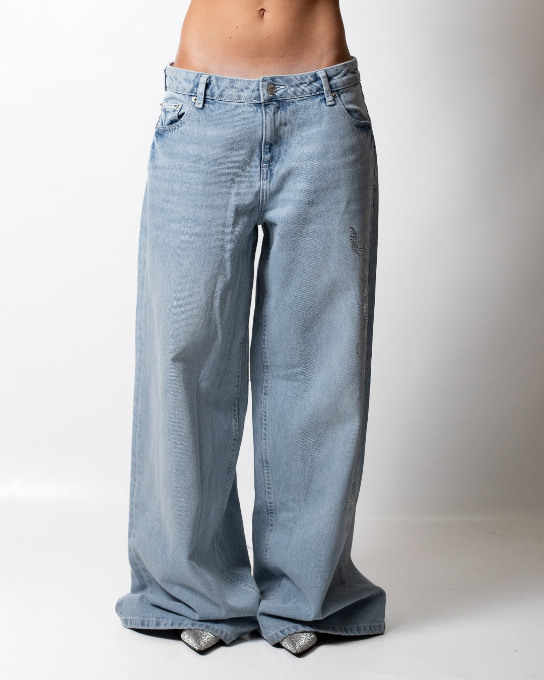 Jeans Juicy Couture "Diamante" Wide Leg donna