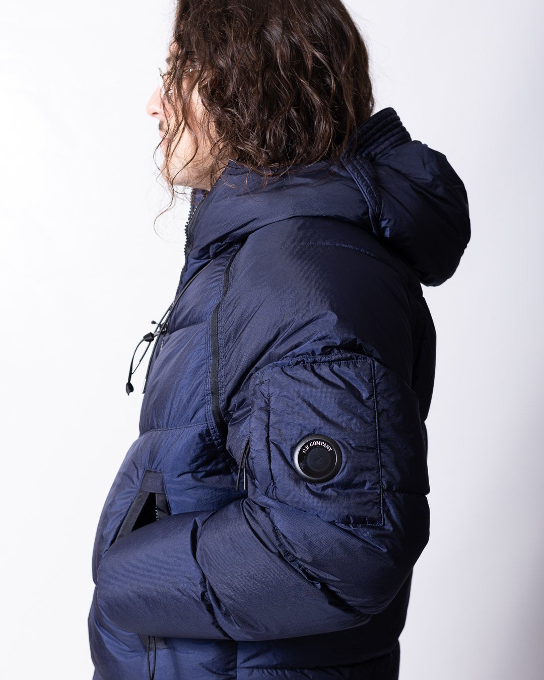 Giubbotto C.P. Company Down Shield Lens Hooded Puffer