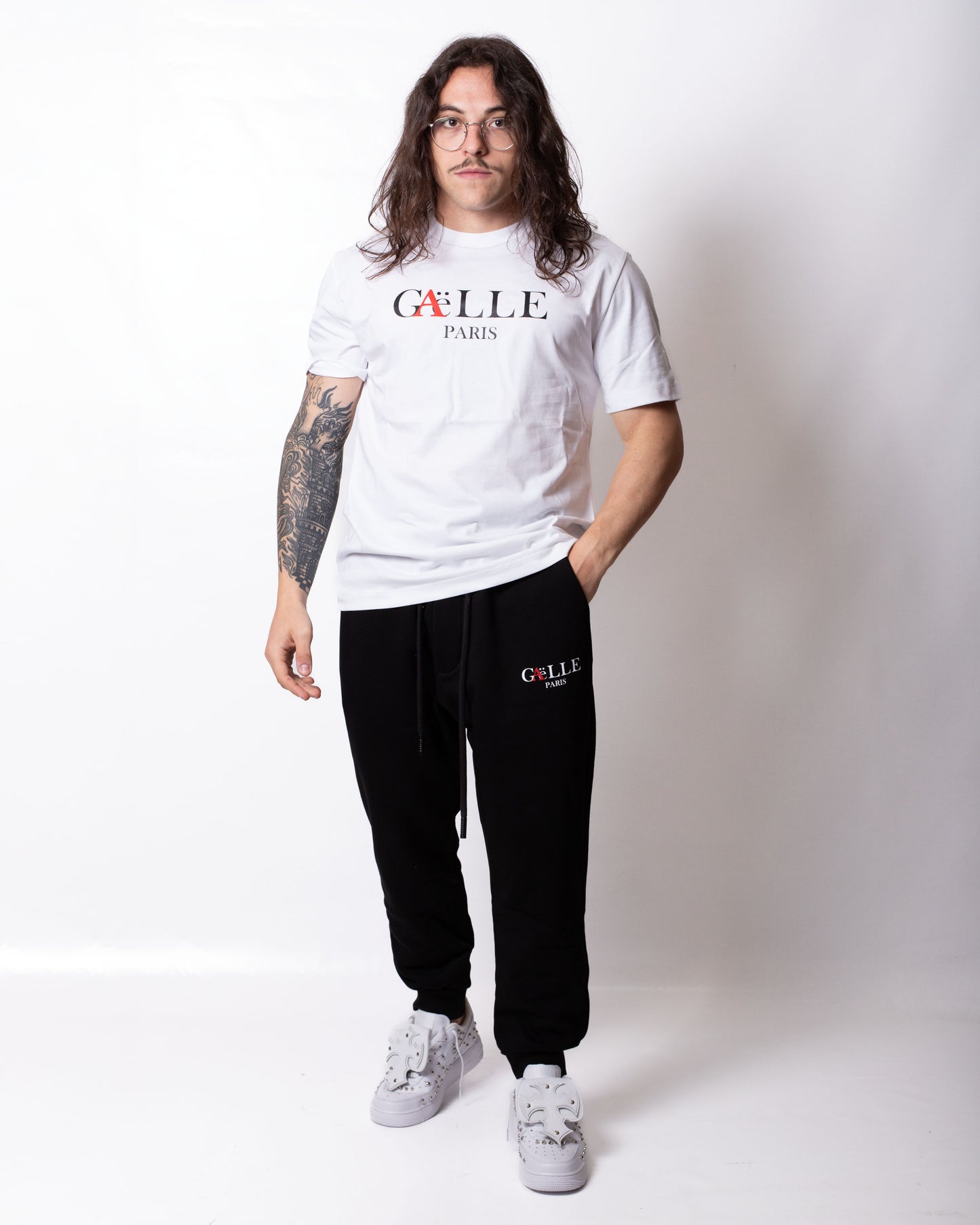 Pantalone Gaelle in felpa con logo stampato uomo