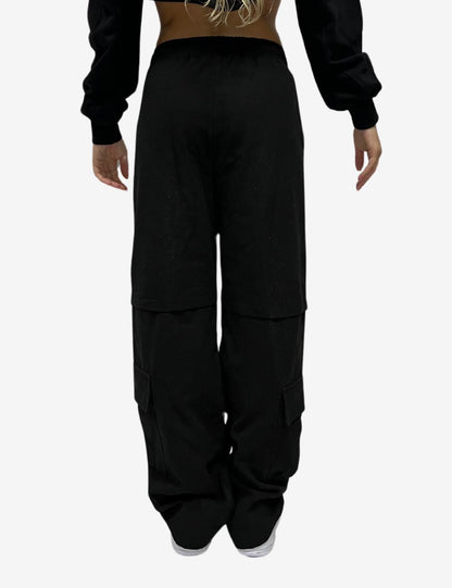 Pantalone Disclaimer cargo con glitter all-over donna