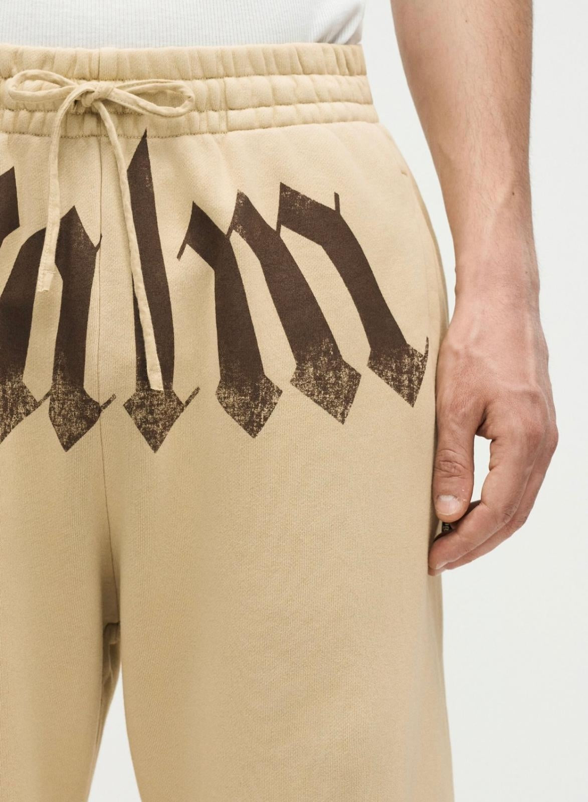 Pantalone Palm Angels in felpa "Big Waist Logo" uomo