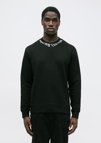 Felpa Versace Jeans Couture girocollo "Logo Liquify" uomo