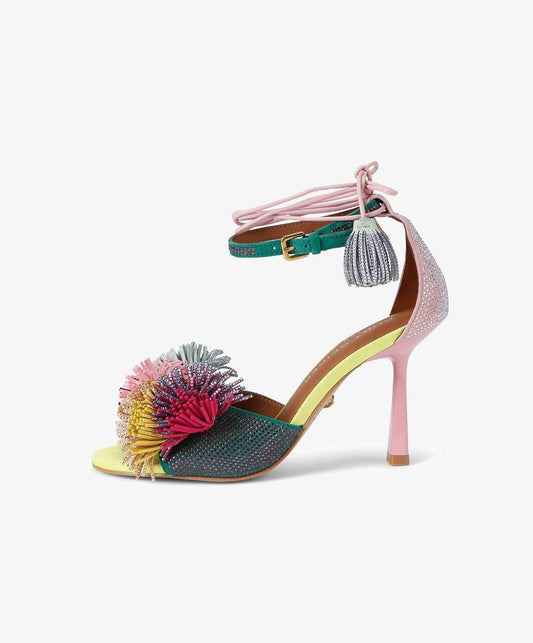 Sandalo Kurt Geiger "Pom Pom Ankle Tie" donna