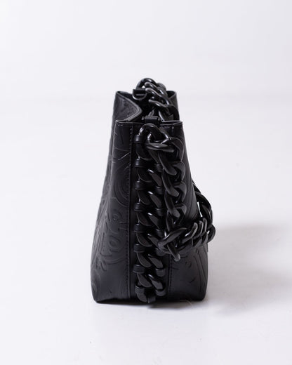 Borsa John Richmond con incisioni, rilievi e logo "JR"