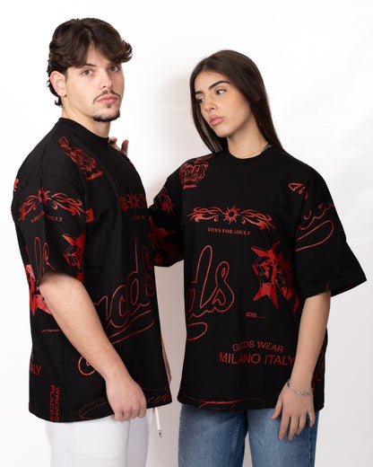 T-Shirt GCDS "History Logo" oversize
