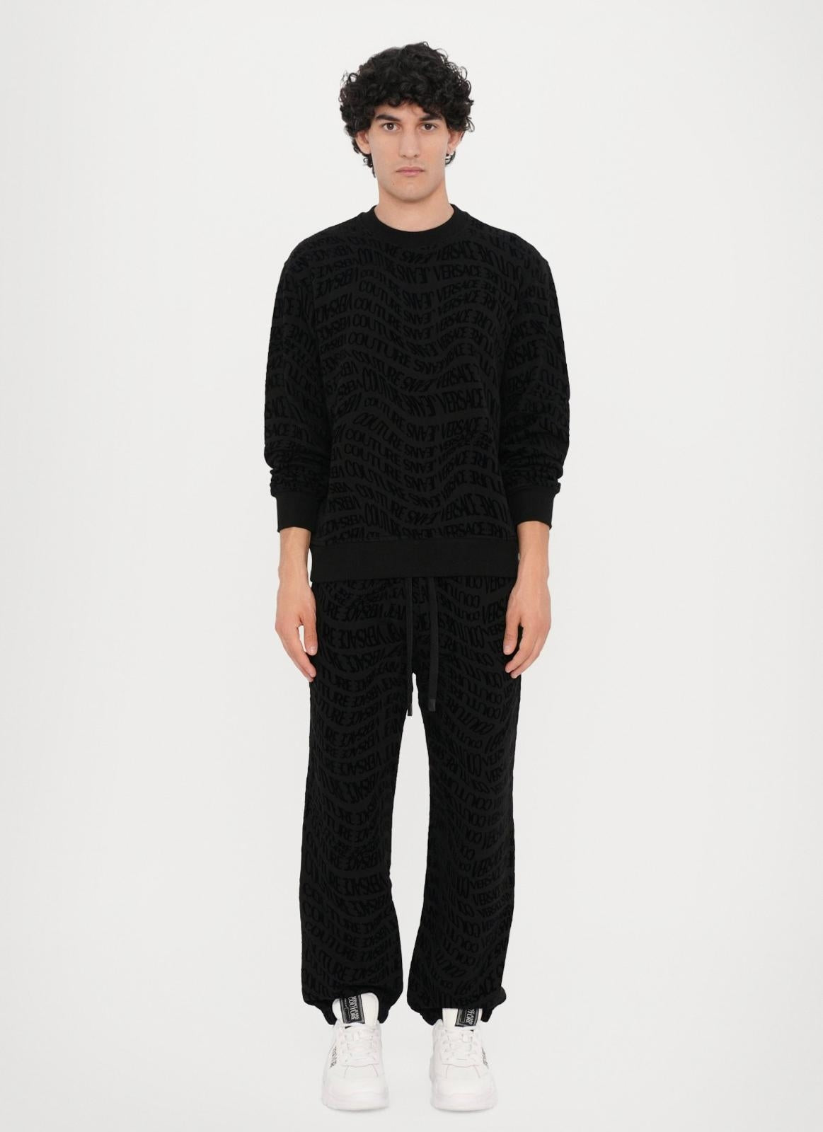Pantalone Versace Jeans Couture in felpa "Logomania" uomo