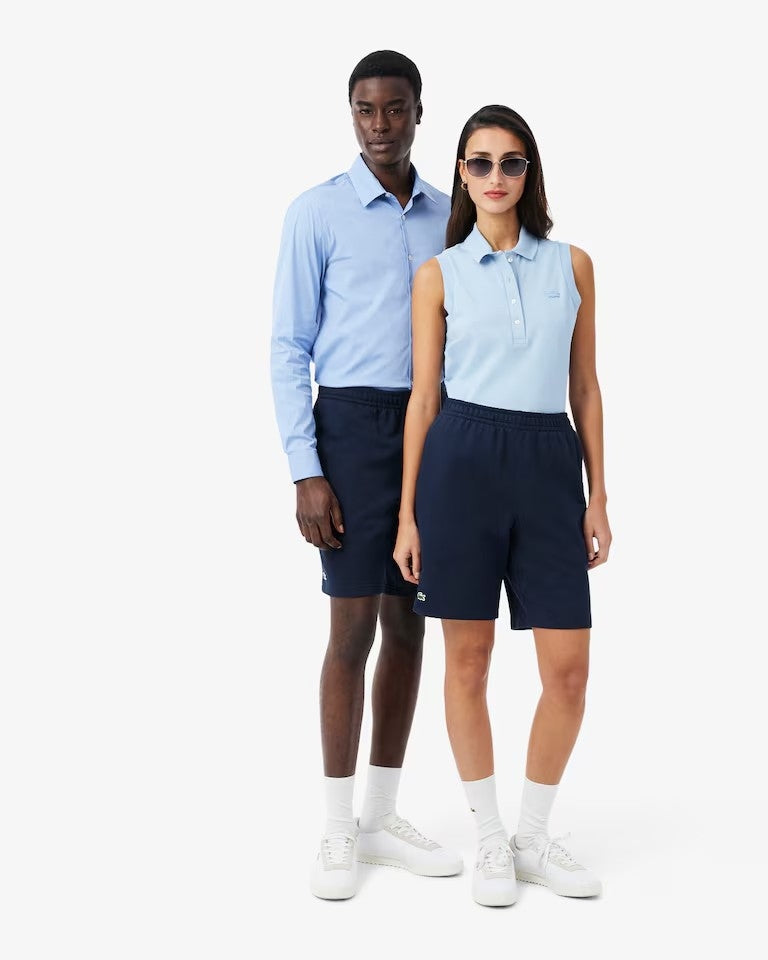 Bermuda Lacoste in felpa con logo tonal uomo