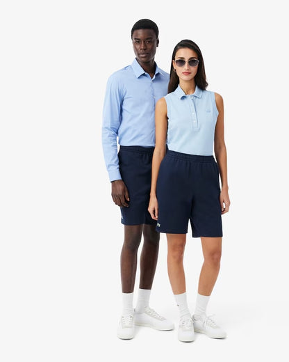 Bermuda Lacoste in felpa con logo tonal uomo