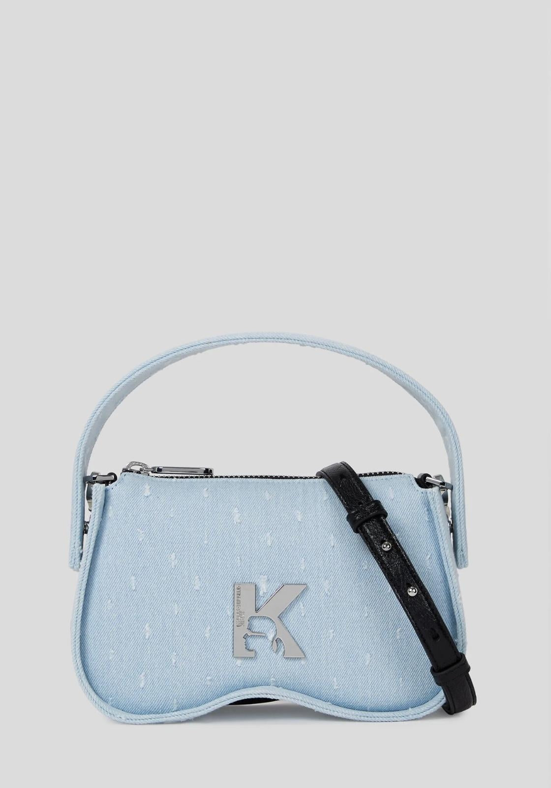 Borsa Karl Lagerfeld Jeans in denim con manico donna