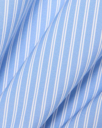 Camicia Lacoste candy stripe con iconico logo ricamato