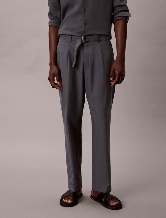 Pantalone Calvin Klein straight con cintura uomo