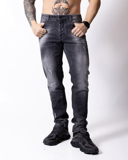 Jeans Daniele Alessandrini con patch logo