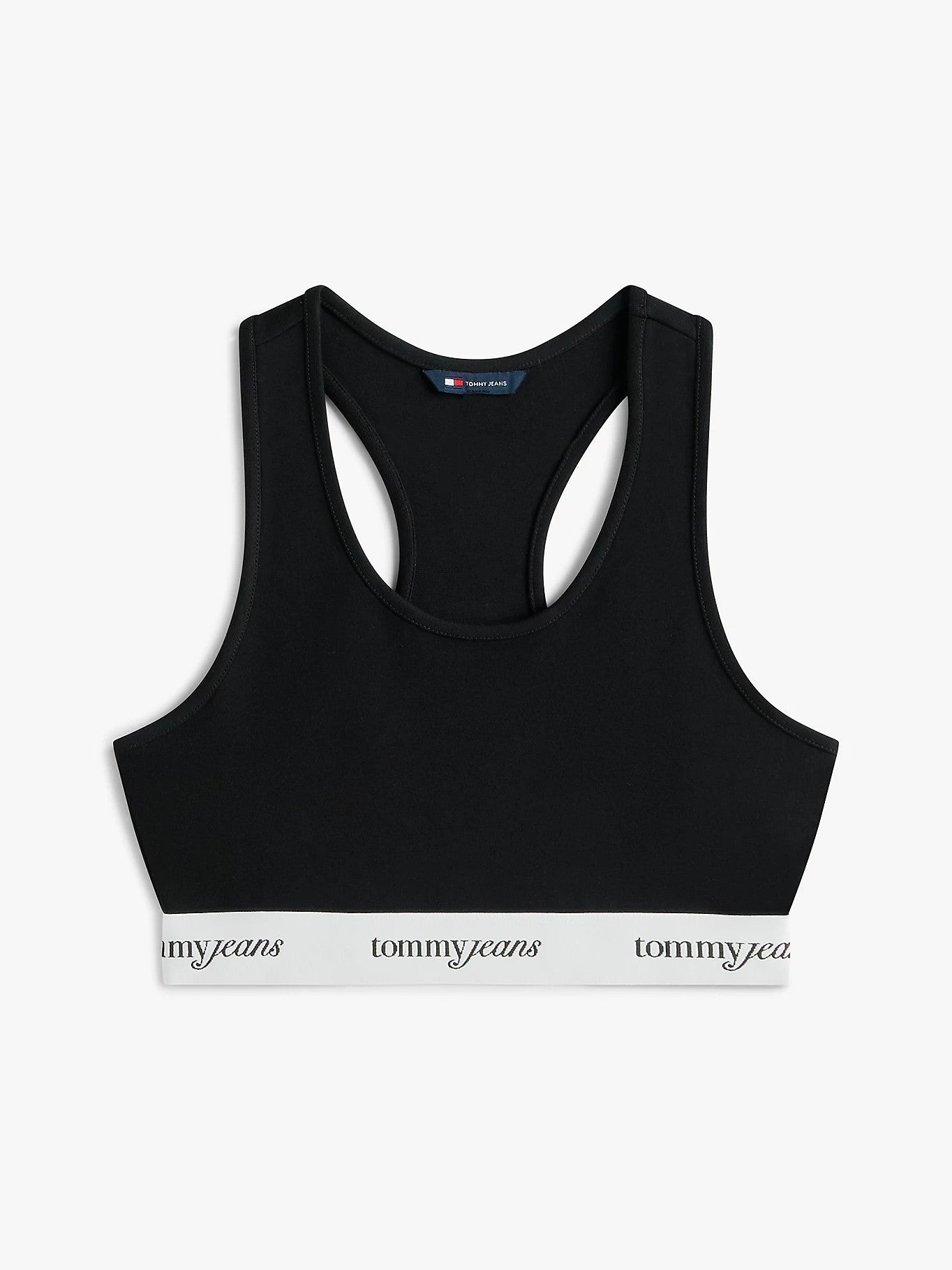 Top Tommy Jeans cropped "Logo tape" donna