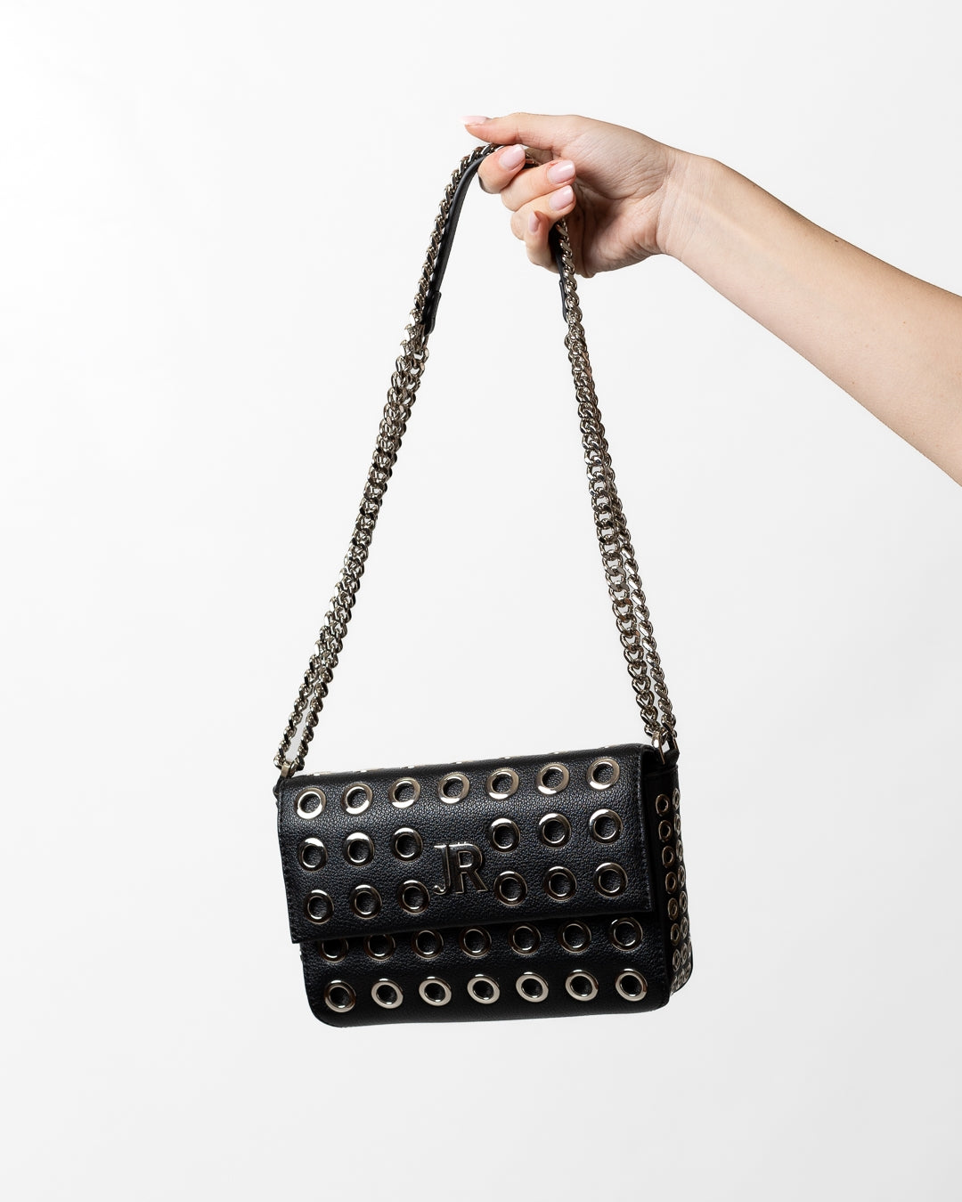Borsa John Richmond in ecopelle con occhielli metallici donna