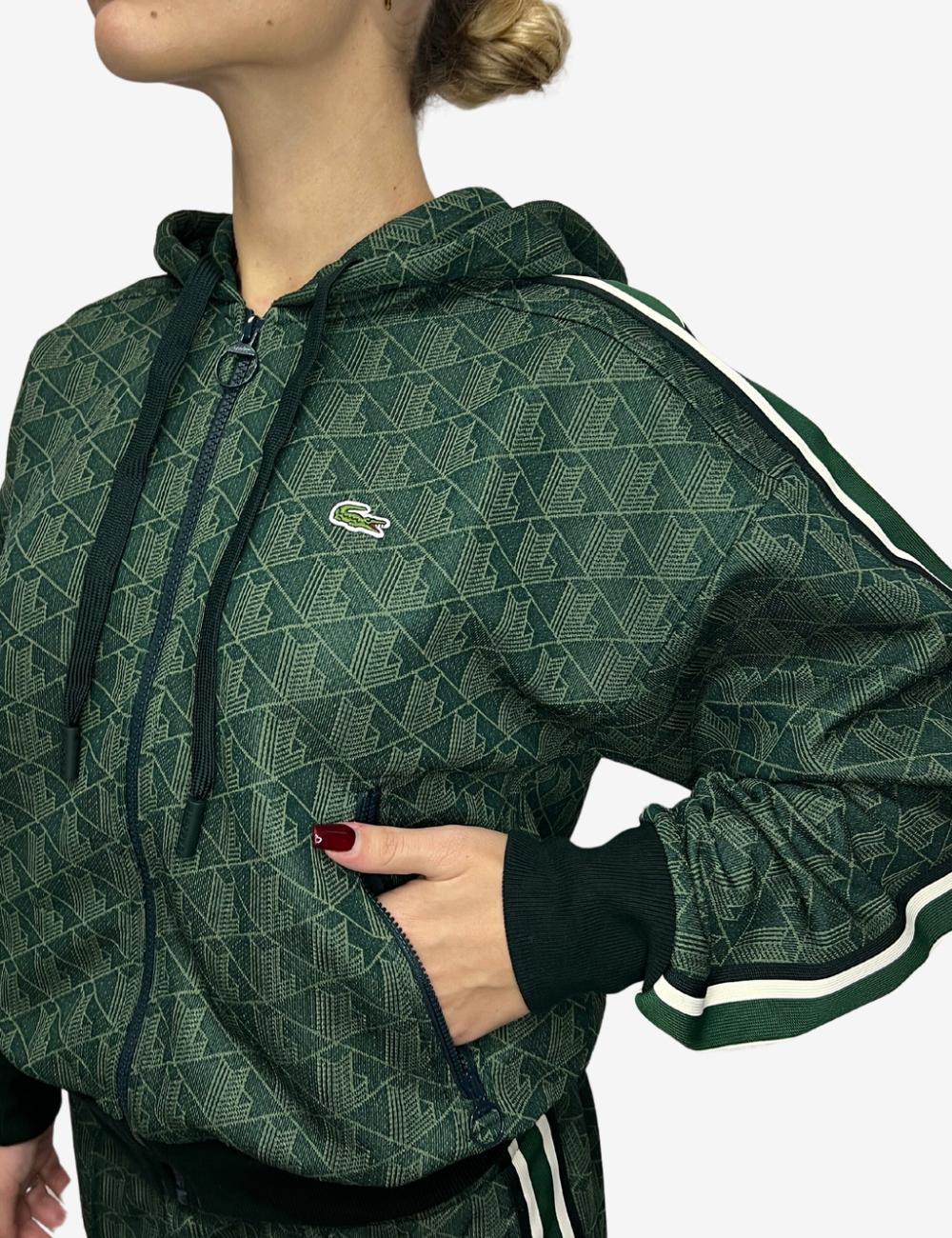 Felpa Lacoste fullzip con cappuccio donna