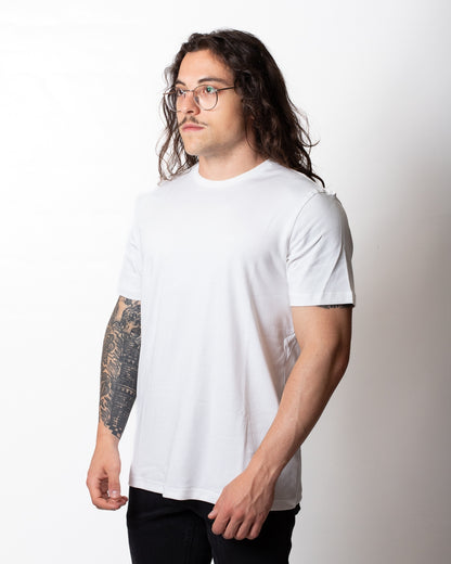 T-Shirt Calvin Klein in jersey con ricamo tono su tono uomo
