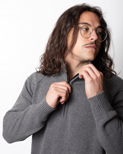Maglia C.P. Company mezza zip in misto lana uomo