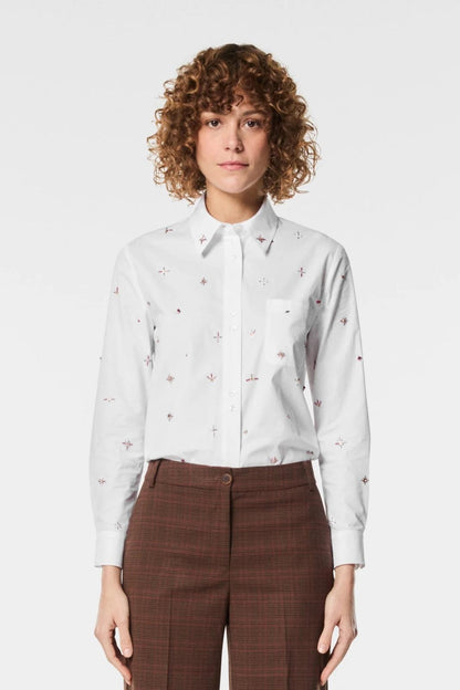 Camicia Nenette con paillettes e strass donna