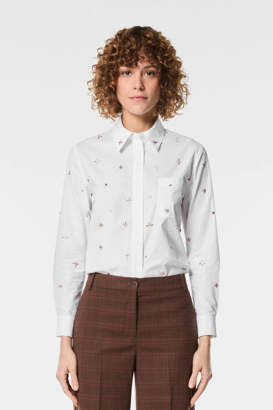 Camicia Nenette con paillettes e strass donna