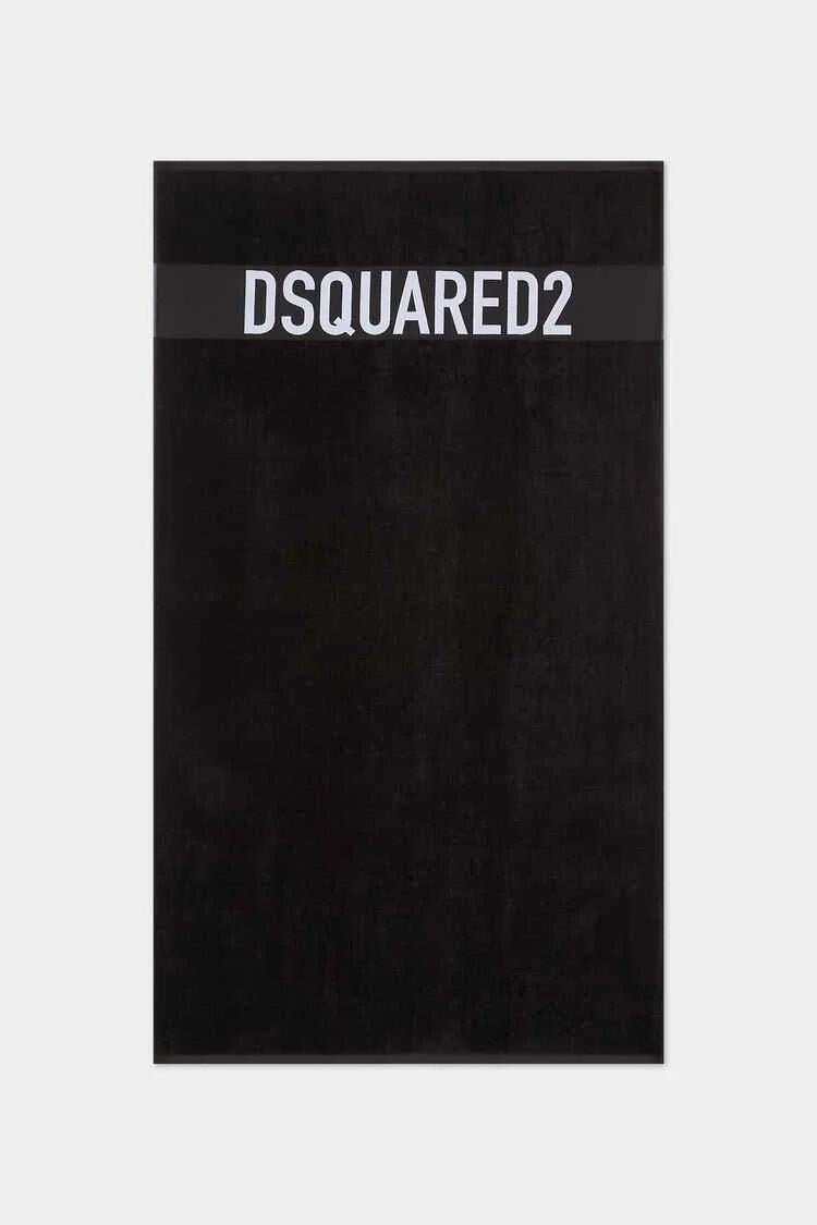 Telo mare Dsquared2 in spugna con logo a contrasto
