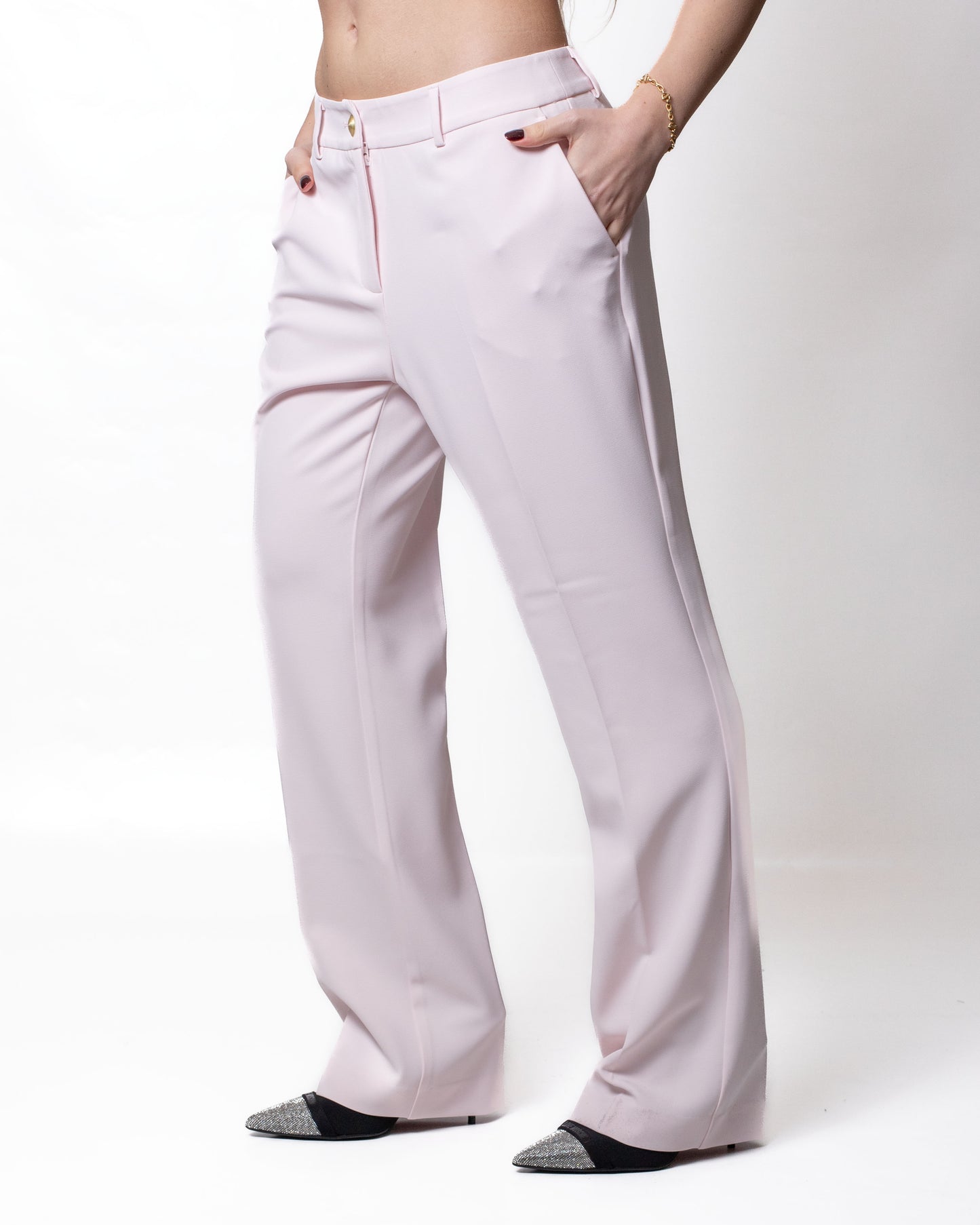 Pantalone Nenette straight in cady donna