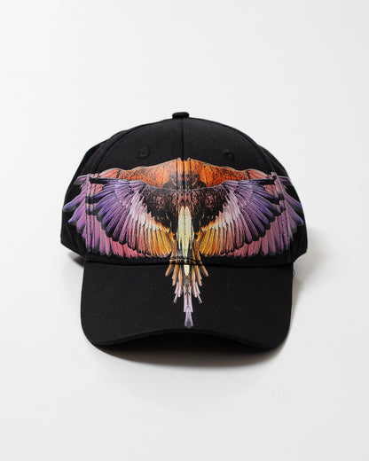 Cappello Marcelo Burlon con visiera "Icon Wings Orange"